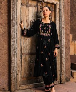 Rumi  Velvet Straight Kurta Set