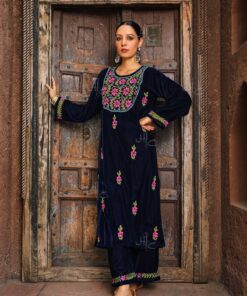 Rumi  Velvet Straight Kurta Set