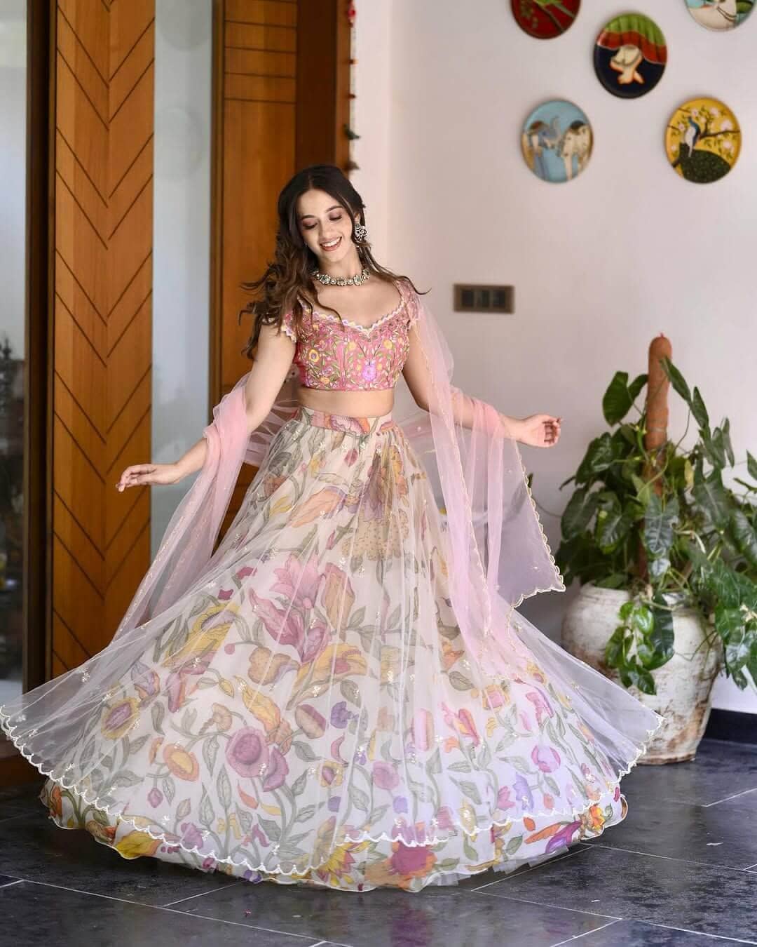 IMG-20251107-WA0310 Floral Bloom Wedding Luxe Lahenga Choli Set