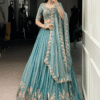 Tilton Festive Special Zari Shimmer Thread Embroidered Lehenga Choli With Dupatta
